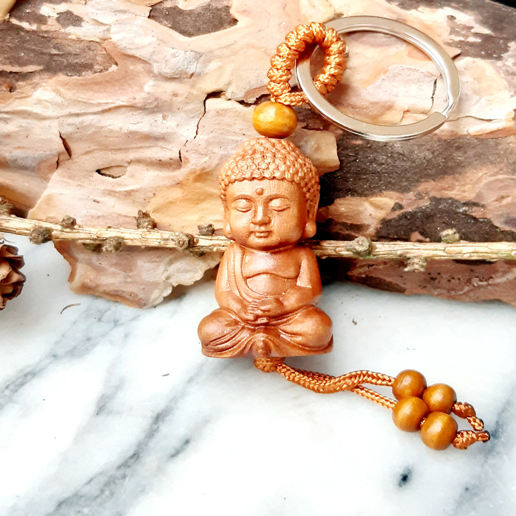 Buddha Schlüsselanhänger | LOVE | für Zwei | Partner-Schlüsselanhänger SET
