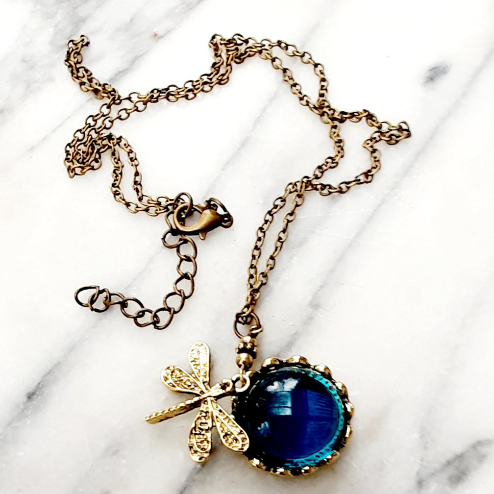 Kette *Libelle* | Kupfer | Goldfarben | 50 cm
