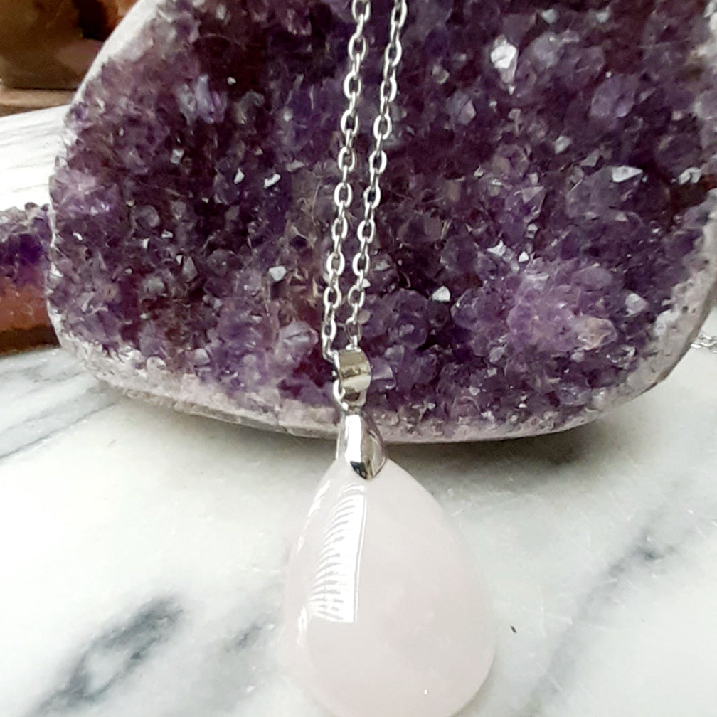 Kette Rosenquarz | Indien