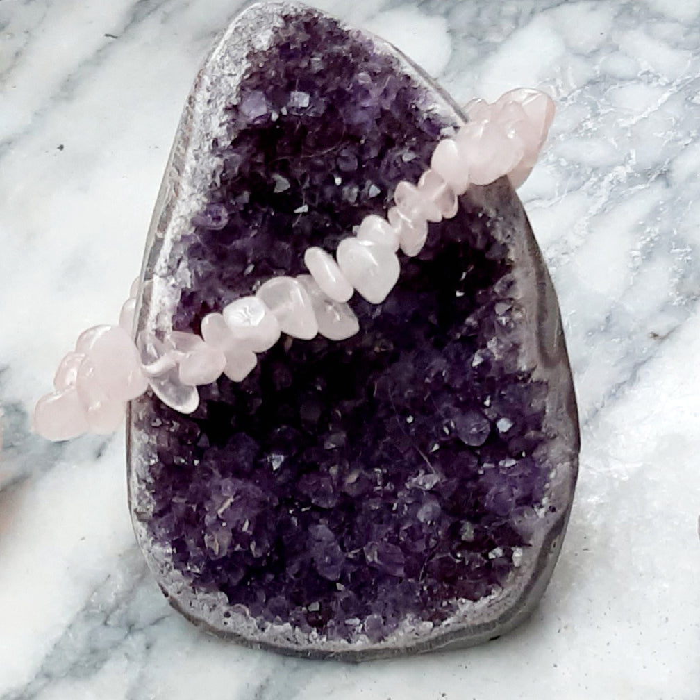 Splitterarmband *Rosenquarz* | Indien