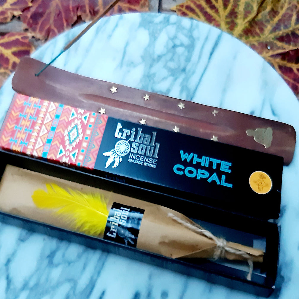 Tribal Soul Räucherstäbchen | Duft white copal | Handgemacht aus Indien
