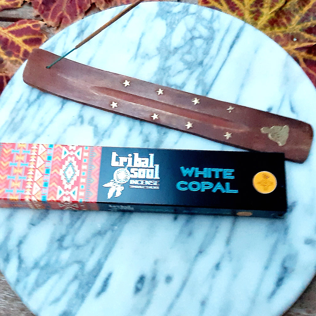 Tribal Soul Räucherstäbchen | Duft white copal | Handgemacht aus Indien
